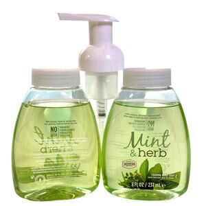 Melaleuca Sun Valley Mint Herb Foaming 8oz Hand Soap 2 Pack w/ 1 Pump-New
